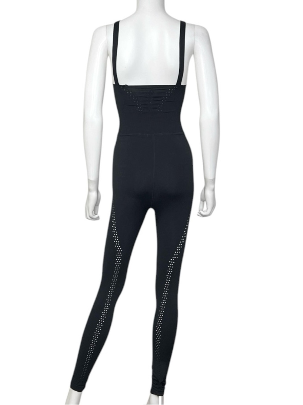 Free People Movement Runsie Black Fitted Tank Jumpsuit size xs/s - Picture 9 of 10